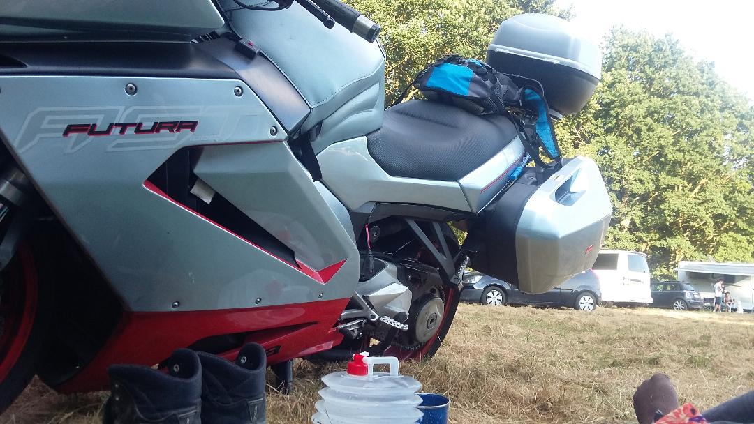 An evening away on the Aprilia Futura at Trew Fields 69
