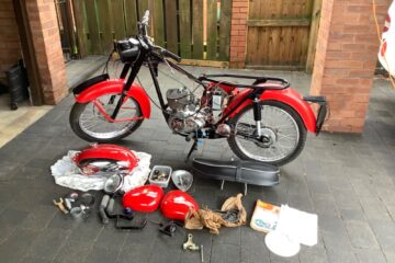 BSA Bantam D7 175cc 1965, red