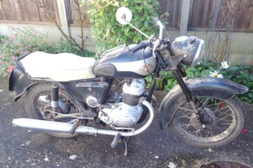 AMBASSADOR SUPREME 250 A 1958 CLASSIC MOTORCYCLE COMPLETE “PROJECT” INCL. SPARES