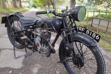 1930 Sunbeam Model 1. Oil rag – 3500!