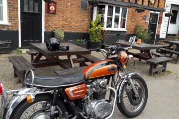 Yamaha XS650, 1972 XS2  Motorcycle stripped