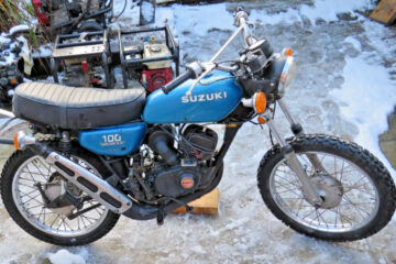 SUZUKI TS100 UK registered restoration project unusual bike