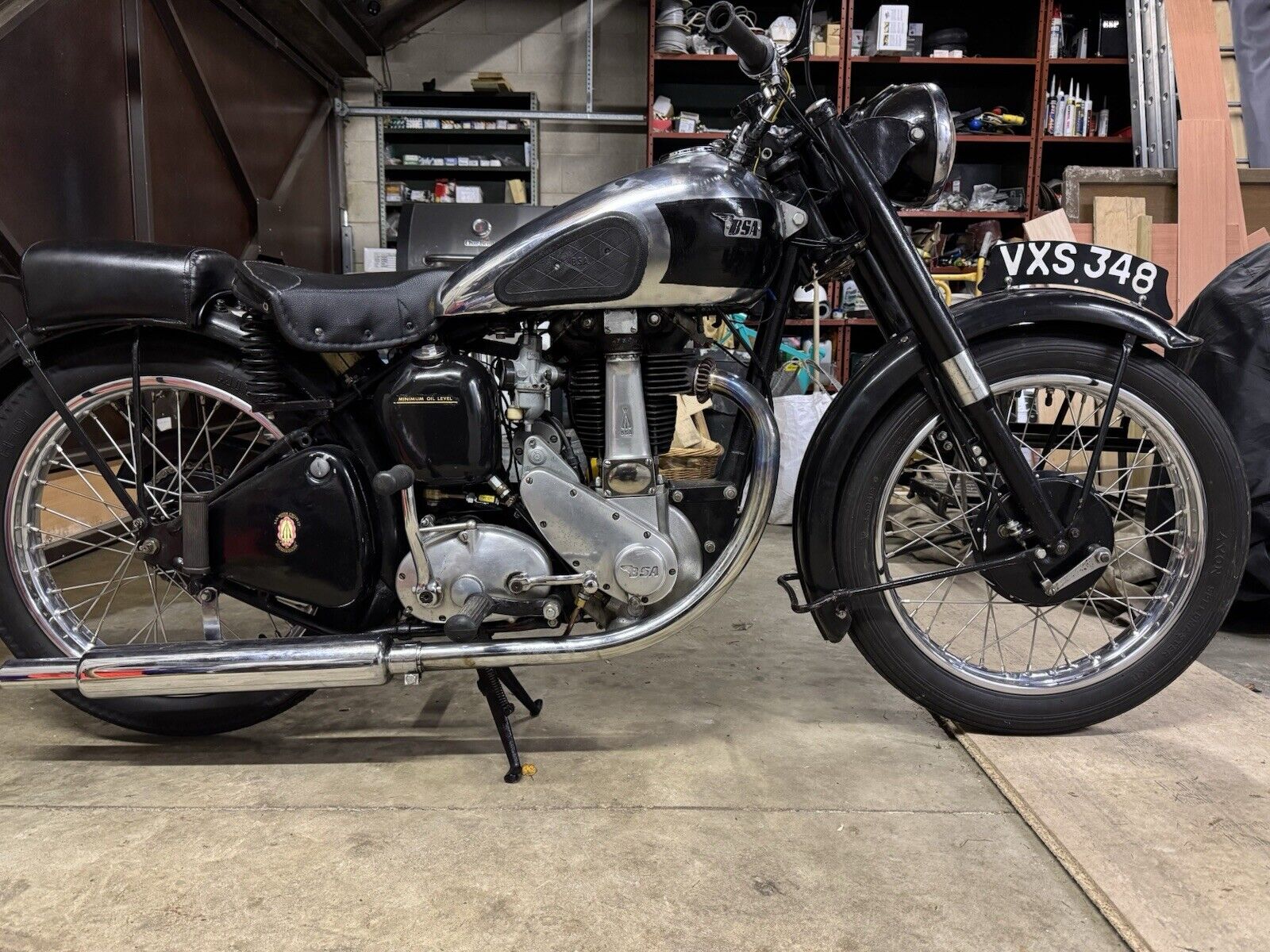 1947 BSA B31 Rigid Frame Model - Barn Find Motorcycle