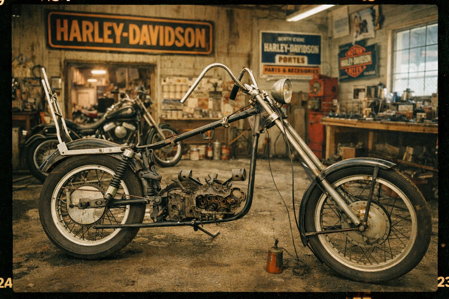 Motorcycle Barn 1954 Harley-Davidson Sportster - Barn Find Motorcycle